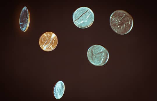 Wide range of coins